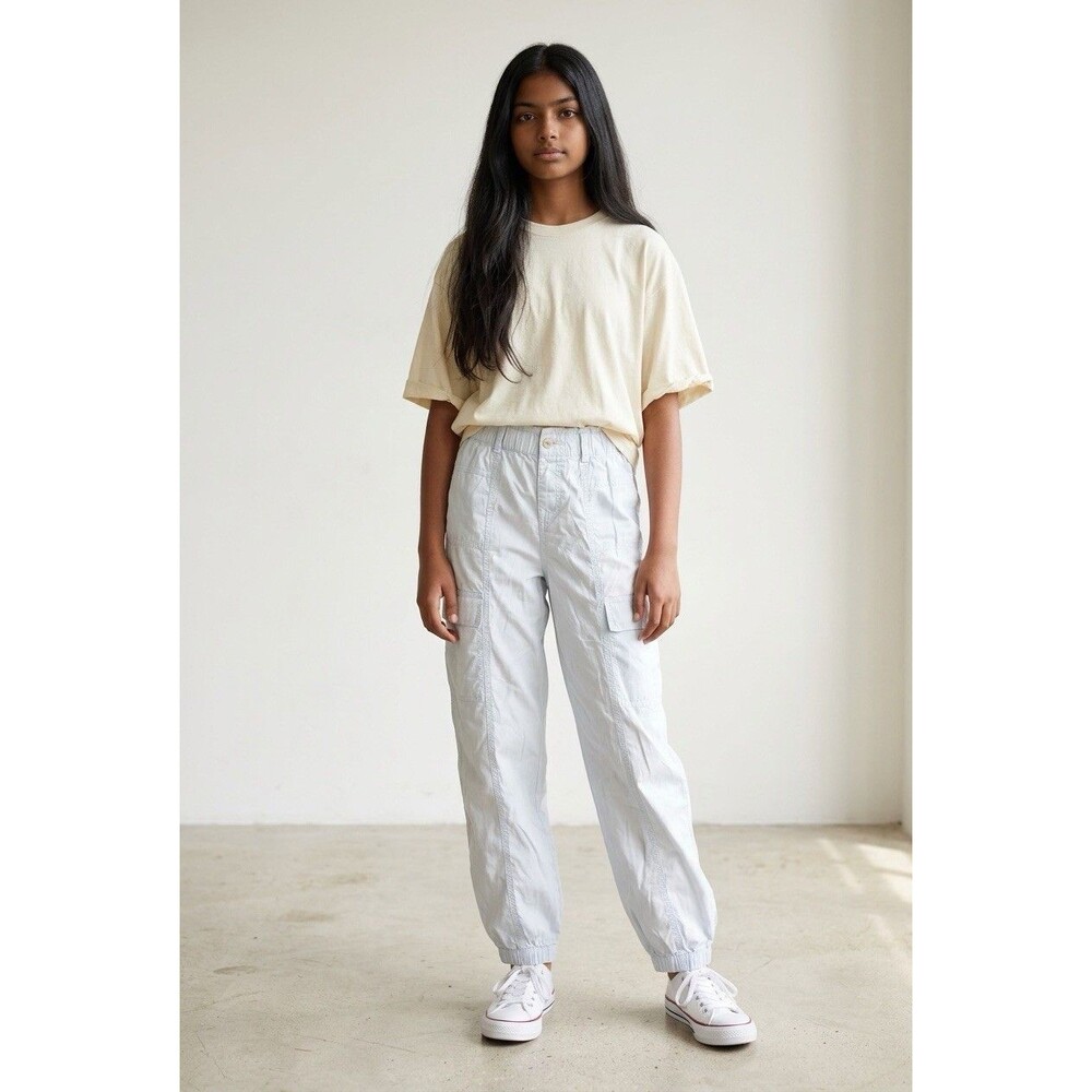 Girl's SO Cargo Jogger Pants Fresh Air Light Blue Size XL 16 NWT